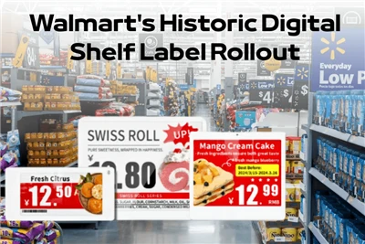 Përhapja e etiketës historike të rafteve dixhitale të Walmart