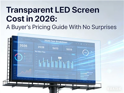 Kostoja transparente e ekranit LED në 2026 Një udhëzues çmimi i blerësit pa s...